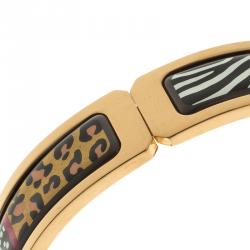 Pre Owned Frey Wille Spirit Of Africa Safari Multicolor Fire Enamel Ballerina Bracelet XS