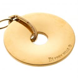 Pre Owned Frey Wille Hommage à Hundertwasser Street Rivers Fire Enamel Pendant Necklace 