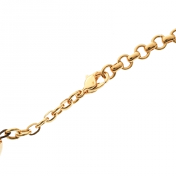 Pre Owned Frey Wille Hommage à Hundertwasser Spiral of Life Blue Fire Enamel Half Moon Pendant Necklace