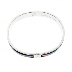 Pre Owned Frey Wille Hundertwasser Street Rivers Multicolor Fire Enamel Ballerina Bracelet