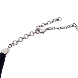 Pre Owned Frey Wille Hundertwasser Street River Fire Enamel Half Moon Pendant Necklace