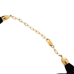 Pre Owned Frey Wille Vintage Multicolor Fire Enamel Gold Plated Oval Pendant 