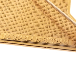 Pre Owned Frey Wille Multicolor Enamel Gold Plated Pin Brooch