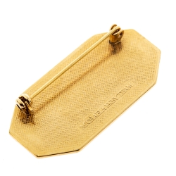 Pre Owned Frey Wille Vintage Fire Enamel Gold Plated Pin Brooch