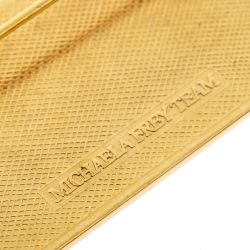 Pre Owned Frey Wille Vintage Fire Enamel Gold Plated Pin Brooch