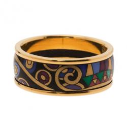 Frey Wille Gold-Plated Multicolor Ring Size 57