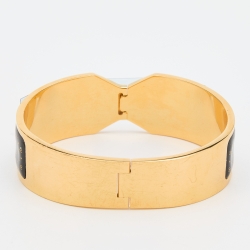 Pre Owned Frey Wille Vintage Fire Enamel Gold Plated Contessa Clasp Bracelet