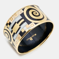 Frey Wille Hommage à Gustav Klimt Adele Bloch-Bauer Bordered Bangle