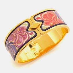 Pre Owned Frey Wille  Fire Enamel Gold Plated Bracelet S