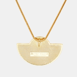 Pre Owned Frey Wille Fire Enamel Gold Tone Necklace