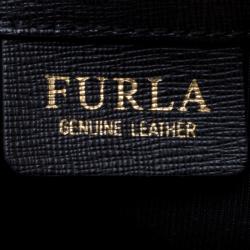 Pre Owned Furla Black Leather Medium Musa Tote