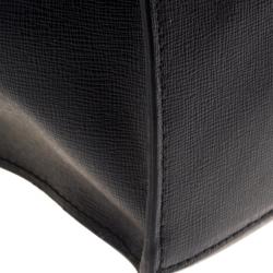 Pre Owned Furla Black Leather Medium Musa Tote