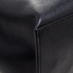 Pre Owned Furla Black Leather Medium Musa Tote