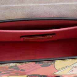 Pre Owned حقيبة كروس فورلا ميني متروبوليس توني روما كوارزو جلد مطبوعة متعددة الألوان