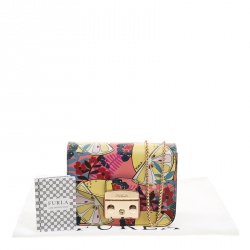 Pre Owned حقيبة كروس فورلا ميني متروبوليس توني روما كوارزو جلد مطبوعة متعددة الألوان