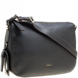 Pre Owned حقيبة فورلا اما متوسطة جلد سوداء