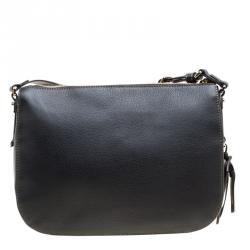 Pre Owned حقيبة فورلا اما متوسطة جلد سوداء