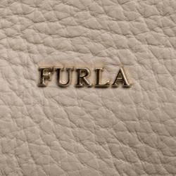 Pre Owned Furla Beige Leather Medium Capriccio Hobo