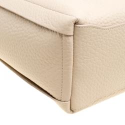 Pre Owned Furla Beige Leather Medium Capriccio Hobo