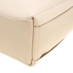 Pre Owned Furla Beige Leather Medium Capriccio Hobo