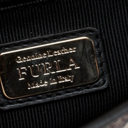 Pre Owned Furla Multicolor Deer Printed Leather Metropolis Crossbody Bag