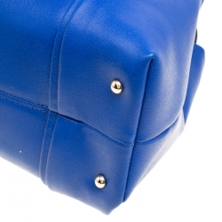 Pre Owned Furla Blue Leather Tote