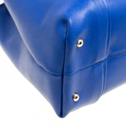 Pre Owned Furla Blue Leather Tote