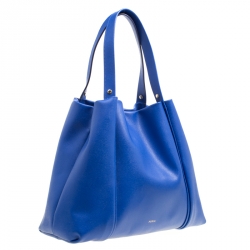 Pre Owned Furla Blue Leather Tote