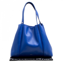 Pre Owned Furla Blue Leather Tote