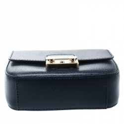 مملوكة مسبقًا حقيبة كروس فورلا ميتروبوليس جلد زرقاء صغيرة