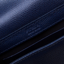 مملوكة مسبقًا حقيبة كروس فرولا ميتروبوليس جلد زرقاء صغيرة