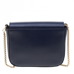 مملوكة مسبقًا حقيبة كروس فرولا ميتروبوليس جلد زرقاء صغيرة