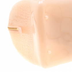 Pre Owned حقيبة فورلا كاندي مطاط لامعة بيتش فاتحة