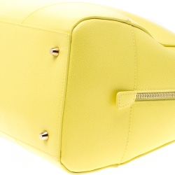 Furla Yellow Leather Top Handle Bag