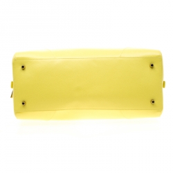 Furla Yellow Leather Top Handle Bag