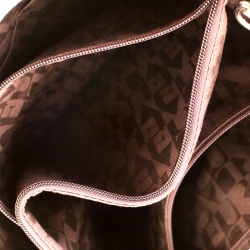 Pre Owned Furla Grey Croc Embossed Leather Practica Tote