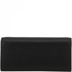 Pre Owned Furla Onyx Leather Babylon WOC Clutch Bag