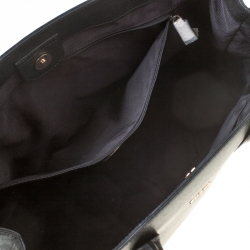 Pre Owned Furla Black Leather Linda Tote