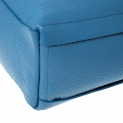 Pre Owned Furla Blue Leather Capriccio Hobo