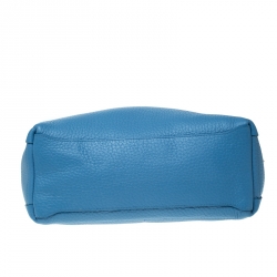 Pre Owned Furla Blue Leather Capriccio Hobo