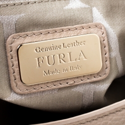 Pre Owned Furla Multicolor Leather Top Handle Bag