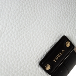 Pre Owned Furla Multicolor Leather Top Handle Bag