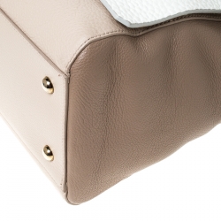 Pre Owned Furla Multicolor Leather Top Handle Bag