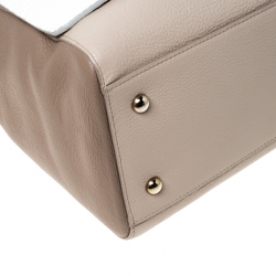 Pre Owned Furla Multicolor Leather Top Handle Bag