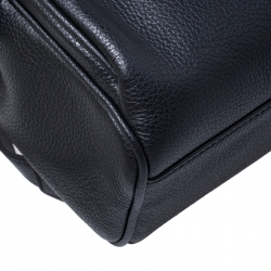 Pre Owned Furla Black Leather Mini Frida Backpack