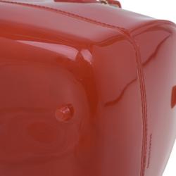 Pre Owned Furla Red Gloss PVC Candy Satchel
