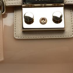 Pre Owned Furla Multicolor Glossy Rubber and Leather Candy Satchel