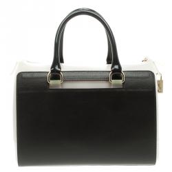 Pre Owned حقيبة فورلا كاندي تفاصيل فهد جلد ومطاط لامعة رمادية/ سوداء