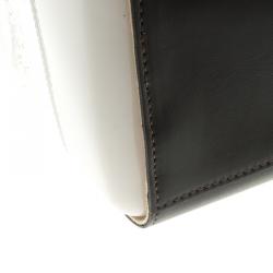 Pre Owned حقيبة فورلا كاندي تفاصيل فهد جلد ومطاط لامعة رمادية/ سوداء