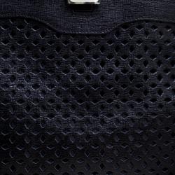 Pre Owned Furla Black Leather Limited Edition Piper Lux Top Handle Bag